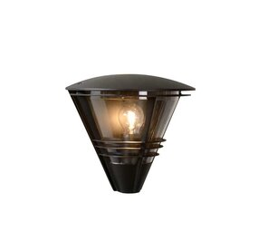 Lucide LED Væglampe LIVIA sort - 1x E27 armatur - IP44