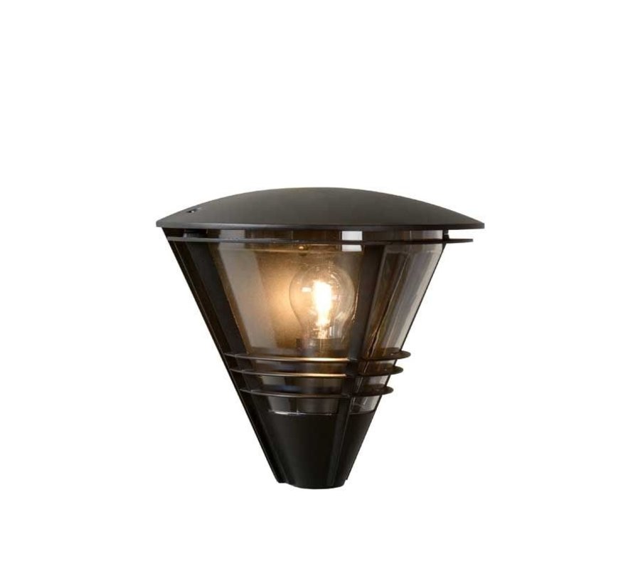 LED Væglampe LIVIA sort - 1x E27 armatur - IP44