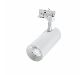 Spectrum LED skinnespot Hvid - Universal 3-faset - 25W 104lm p/w - 4000K Neutral hvid