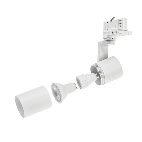 LED skinnespot hvid - 3-faset universal - GU10 fatning LED skinnespot hvid - 3-faset universal - GU10 fatning
