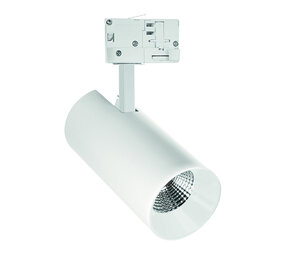 LED skinnespot Hvid - Universal 3-faset - 25W 104lm p/w - 3000K Varm hvid LED skinnespot Hvid - Universal 3-faset - 25W 104lm p/w - 3000K Varm hvid