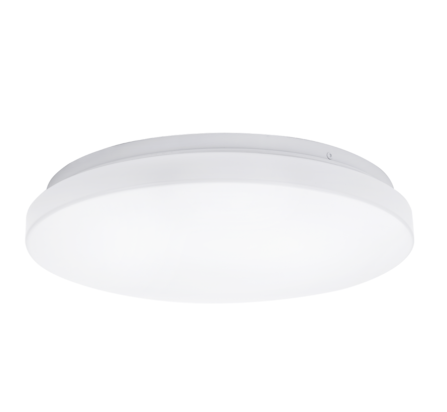 LED Hvid loftslampe rund - 24W erstatter 104W - 4000k klart hvidt lys - 380x60mm