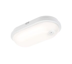 LED overflademonteret lampe Oval med sensor - 20W 4000K - IP54 stænksikker