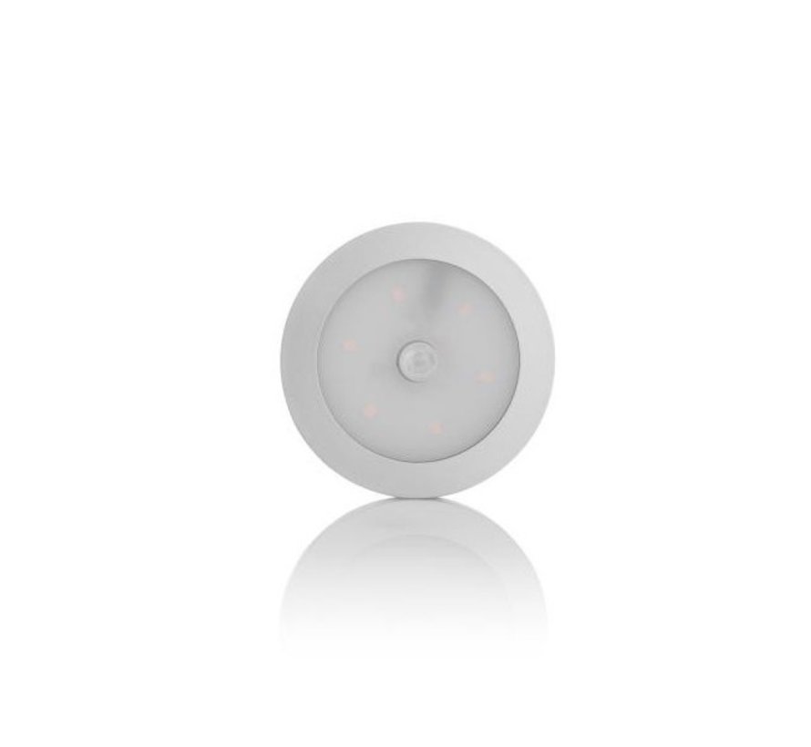 LED køkkenskab spot overflademonteret rund med sensor - 2,9W 3000K - IP54 stænksikker