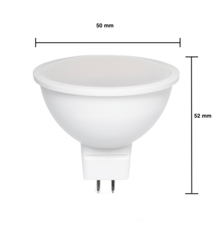 Aigostar LED spot GU5.3 - MR16 LED - 6W erstatter 40W - 6000K Kold hvid