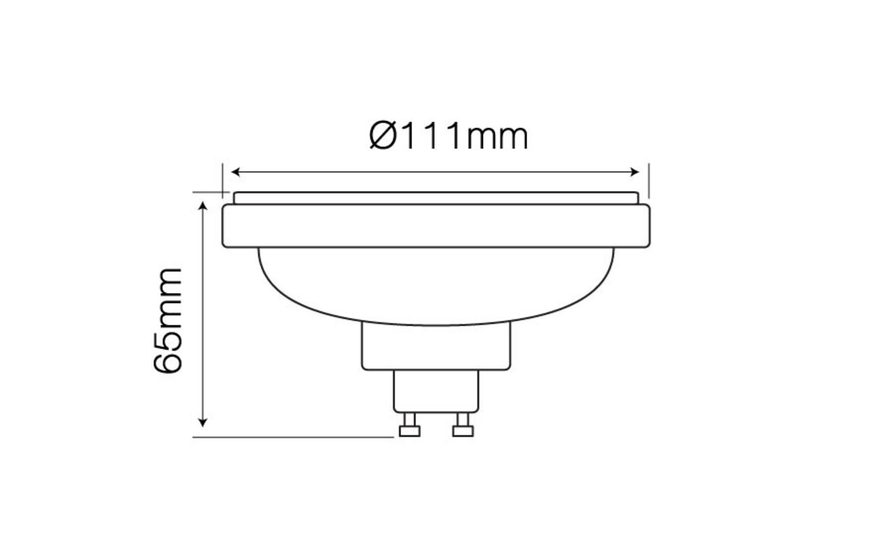 LED Line LED spot AR111 GU10- 12W erstatter 70W - 2700K Ekstra varm hvid