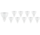 Multipakke 10 styk - GU4 LED spots - 3W erstatter 25W - Lys farve valgfri