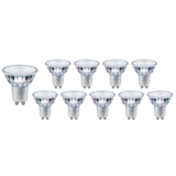 Multipakke 10 styk - GU10 LED spot - 1W erstatter 10W - 2700K Varm hvid - 36° lysfordeling Multipakke 10 styk - GU10 LED spot - 1W erstatter 10W - 2700K Varm hvid - 36° lysfordeling