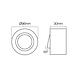 UDSALG LED forsænket spot børstet aluminium rund - vipbar - skærestørrelse 75mm - ydre diameter 96mm UDSALG LED forsænket spot børstet aluminium rund - vipbar - skærestørrelse 75mm - ydre diameter 96mm