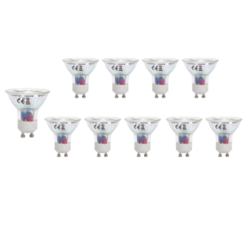 Aigostar Udsalg 10x LED GU10 - 3W erstatter 26W - 3000K Varm hvid Aigostar Udsalg 10x LED GU10 - 3W erstatter 26W - 3000K Varm hvid