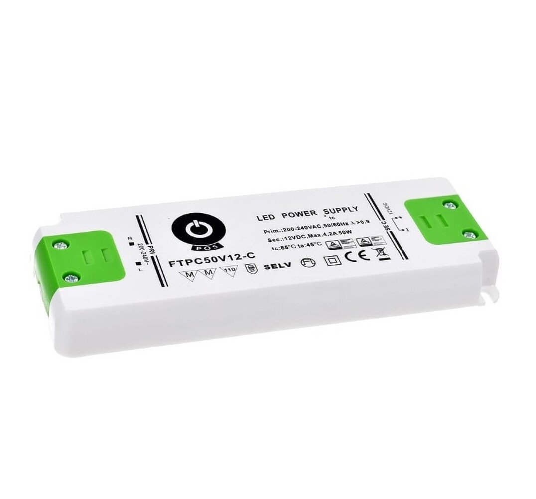 LED-strømadapter dæmpbar - 24V 50W 2.08A - velegnet til 24V LED-belysning