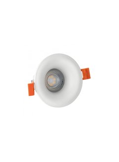 LED GU10 indbygningsspot hvid rund - Enkelt til 1 LED GU10 spot