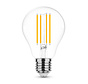 LED glødelampe dæmpbar - E27 A60 8W - erstatter 75W - 2700K varmt hvidt lys