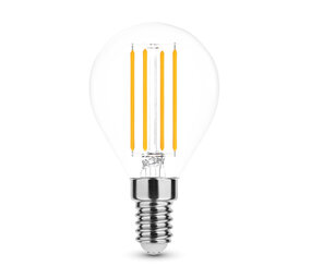 Modee Lighting LED glødetrådspære - E14 G45 4W - 2700K Varm hvid Modee Lighting LED glødetrådspære - E14 G45 4W - 2700K Varm hvid