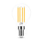 LED glødetrådspære - E14 G45 4W - 4000K klart hvidt lys