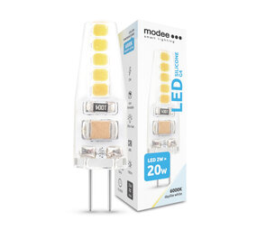 Modee Lighting LED G4 - 2W 180lm - 6000K Kold hvid - 12V AC/DC Modee Lighting LED G4 - 2W 180lm - 6000K Kold hvid - 12V AC/DC