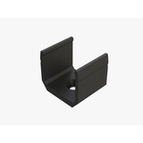 Monteringsbeslag til Alu profil 1000*16*12mm - dyb - sort - sæt med 2 inkl. skruer