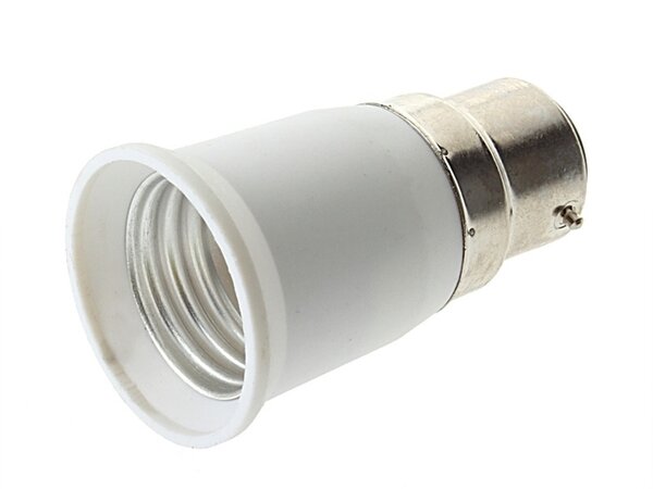 LED Line Fatnings adapter B22 til E27 hvid maks. 60W LED Line Fatnings adapter B22 til E27 hvid maks. 60W
