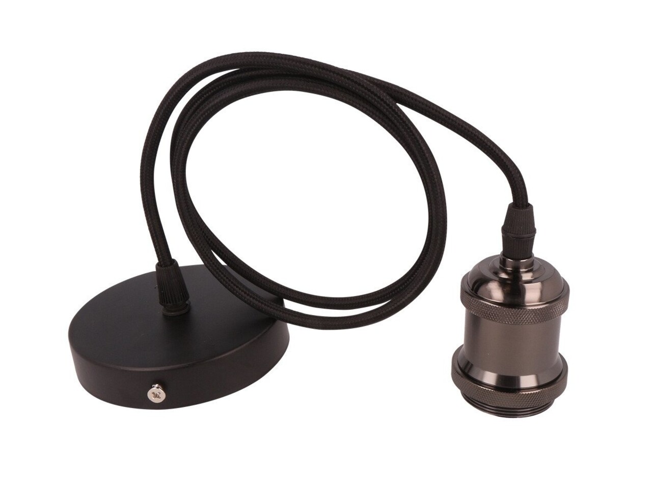 LED Line LED pendelophæng med E27 fatning - 1m nylonkabel - Antracit - max 50W