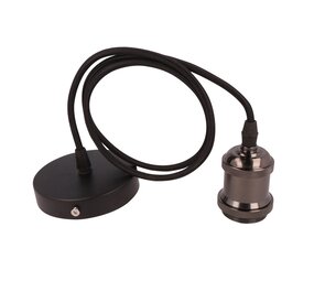 LED Line LED pendelophæng med E27 fatning - 1m nylonkabel - Antracit - max 50W LED Line LED pendelophæng med E27 fatning - 1m nylonkabel - Antracit - max 50W