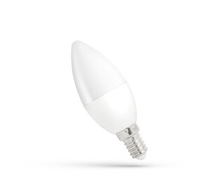LED-lampe E14 - C37 4W erstatter 30-40W - 3000K Varm hvid