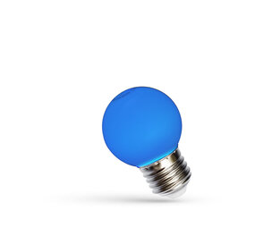 LED pære E27 - G45 1W Blåt lys