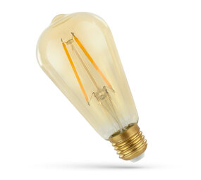 Spectrum LED glødelampe E27 - ST58 - 5W erstatter 50W - 2500K Ekstra varm hvid Spectrum LED glødelampe E27 - ST58 - 5W erstatter 50W - 2500K Ekstra varm hvid