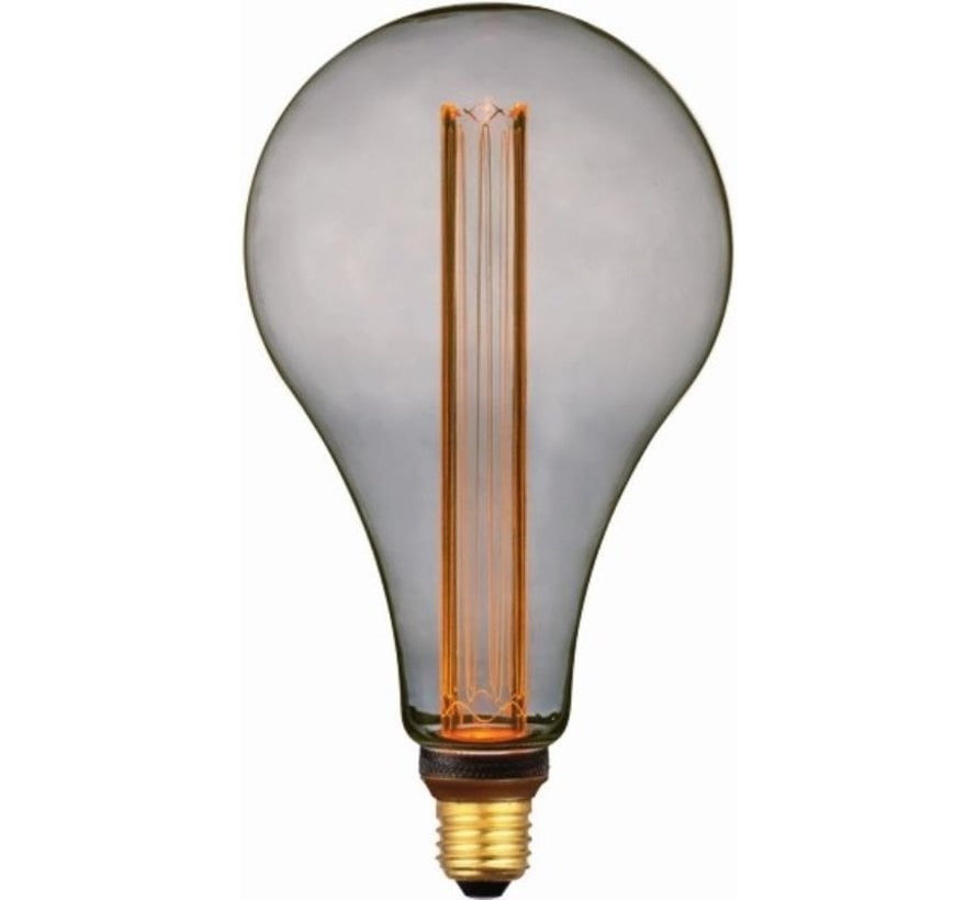 LED lampe - E27 fitting - 5W - 1800K - Smoke - Lang pære