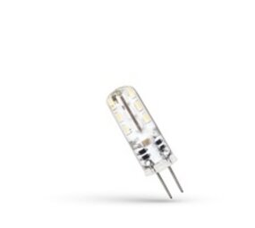 LED silikone G4 - 1,5W erstatter 15W - 6000K Kold hvid LED silikone G4 - 1,5W erstatter 15W - 6000K Kold hvid