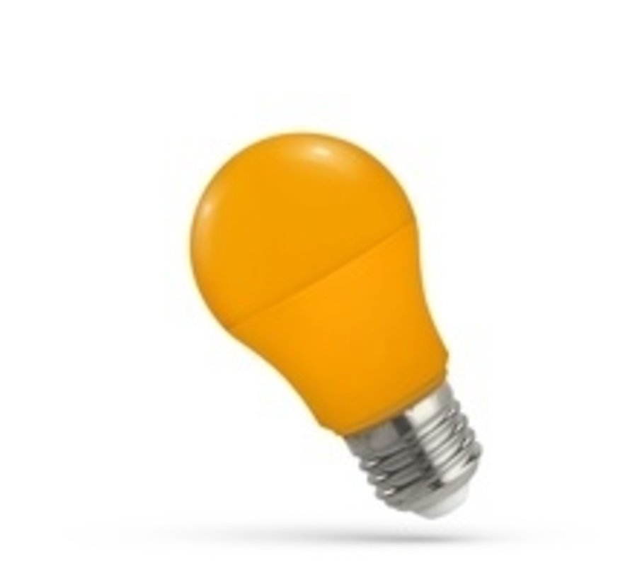 LED pære E27 - A50 - 5W erstatter 50W - Orange lys