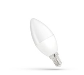 Spectrum LED-lampe E14 - C38 - 8W erstatter 80W - 6000K Kold hvid