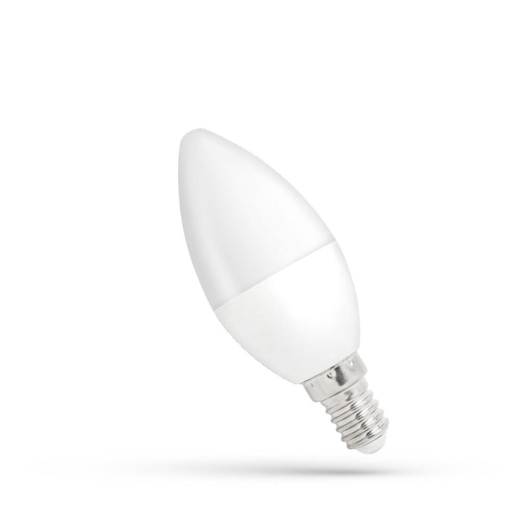 Spectrum LED-pære dæmpbar E14 - C37 - 6W erstatter 42W - 4000k Neutral hvid