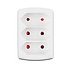 Multi-stik 3-vejs til 2-polet stik - Maks. 2300W Multi-stik 3-vejs til 2-polet stik - Maks. 2300W