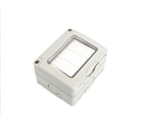 Aigostar Tredobbelt overflademonteret afbryder - IP55 Aigostar Tredobbelt overflademonteret afbryder - IP55