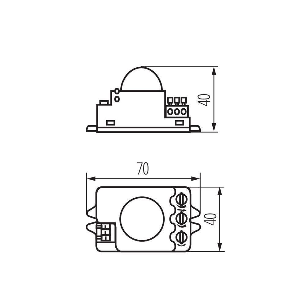 Kanlux Overflademonteret bevægelsesdetektor 360° - Mikrobølgebevægelsessensor - 230V maks. 1200W - IP20 Kanlux Overflademonteret bevægelsesdetektor 360° - Mikrobølgebevægelsessensor - 230V maks. 1200W - IP20