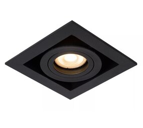 Lucide Led downlight - Dobbelt - moderne - til 1xGU10 - Sort - 230v tilslutning - Skorsten  - Copy