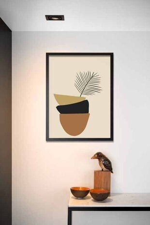 Lucide Led downlight - Dobbelt - moderne - til 1xGU10 - Sort - 230v tilslutning - Skorsten  - Copy