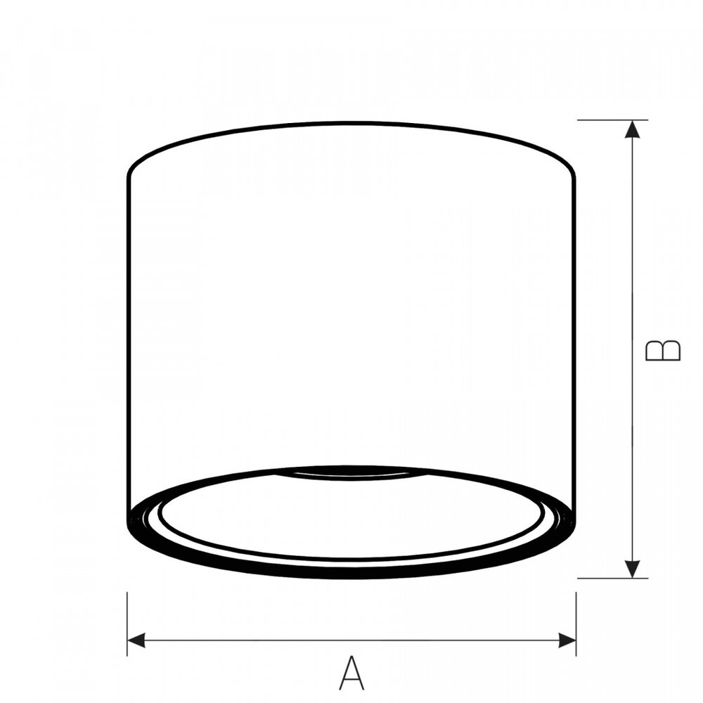 Spectrum LED AR111 GU10 loftspot hvid rund IP65 - ekskl. LED spot