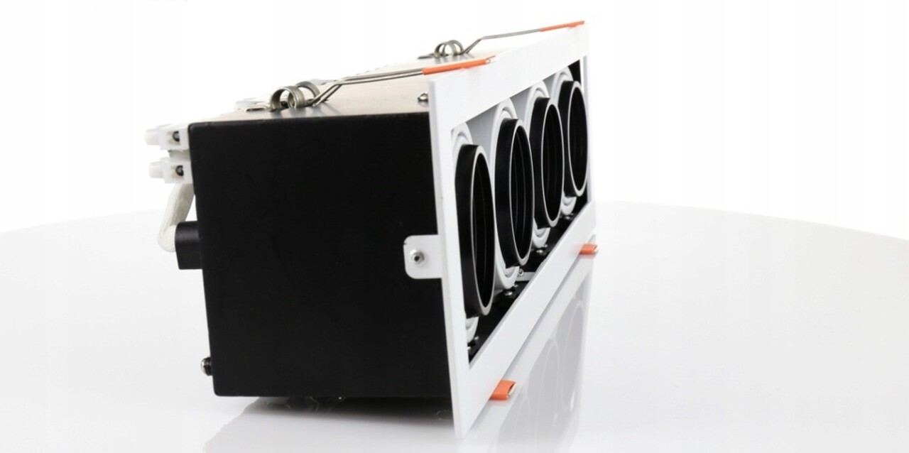 LED forsænket spotarmatur Modern Mini - Rektangulær med 4 GU10 tilslutninger LED forsænket spotarmatur Modern Mini - Rektangulær med 4 GU10 tilslutninger