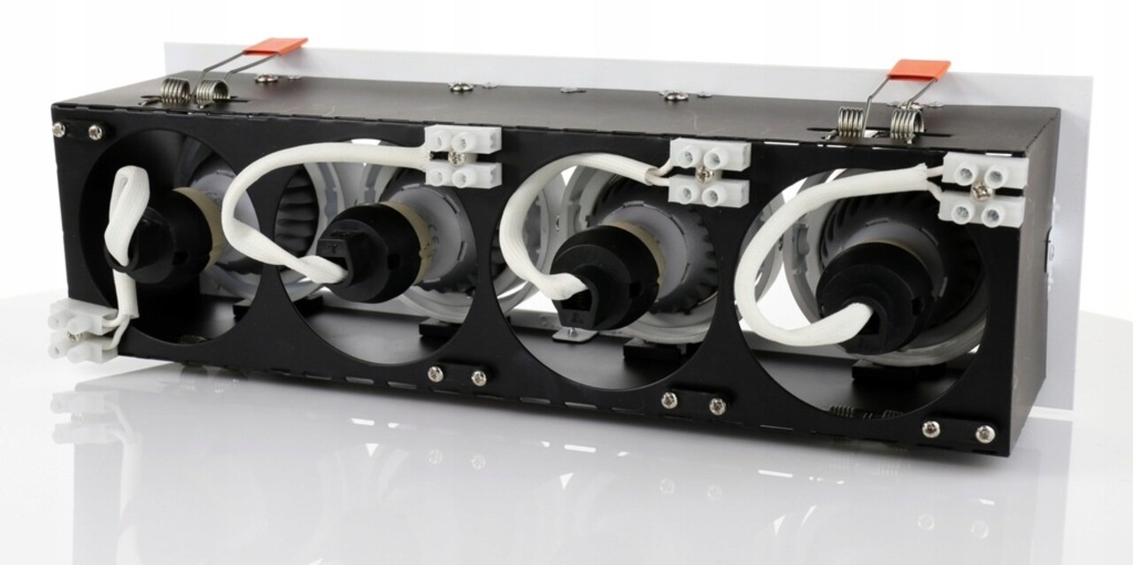 LED forsænket spotarmatur Modern Mini - Rektangulær med 4 GU10 tilslutninger LED forsænket spotarmatur Modern Mini - Rektangulær med 4 GU10 tilslutninger