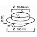 LED Line Forsænket spot satin nikkel rund - vipbar - installations diameter 74mm - ydre diameter 100mm LED Line Forsænket spot satin nikkel rund - vipbar - installations diameter 74mm - ydre diameter 100mm