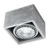 LED AR111 GU10  Loftsspot beton QUATRO - 1 Fatning