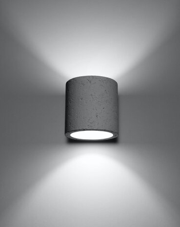 LED Væglampe beton ORBIS - 1 x G9 Fatning