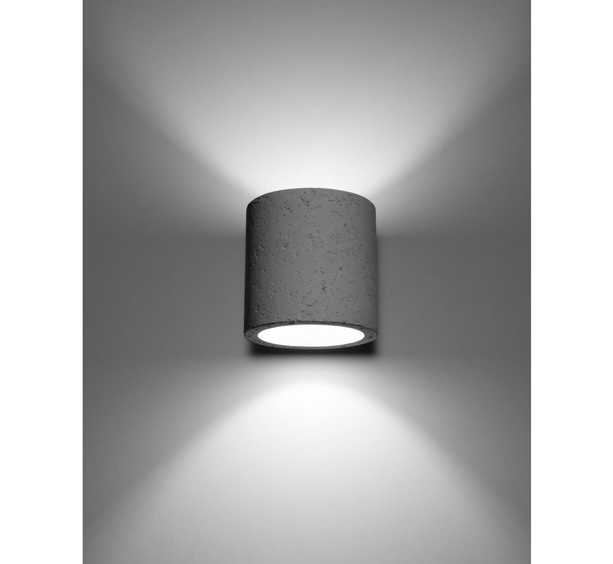 LED Væglampe beton ORBIS - 1 x G9 Fatning