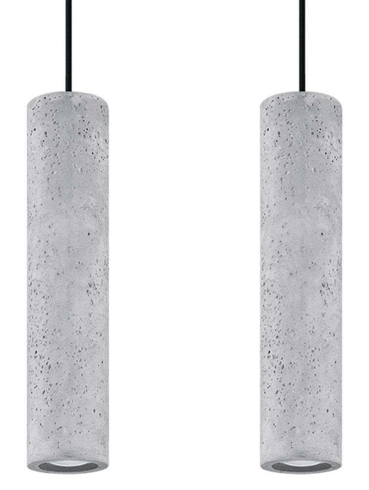 LED Pendel beton LUVO - 2 x GU10 Fatning