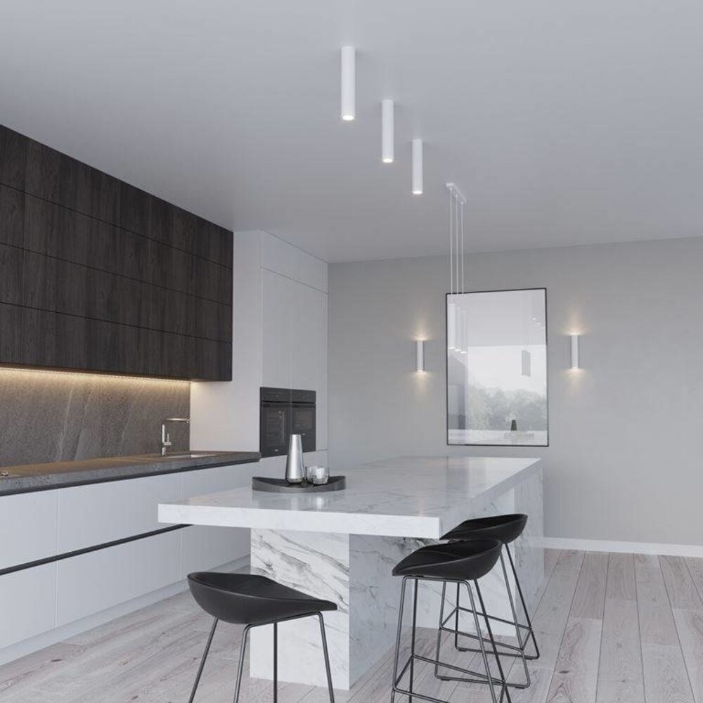 LED Hængelampe hvid LAGOS - 2 x GU10 Fatning