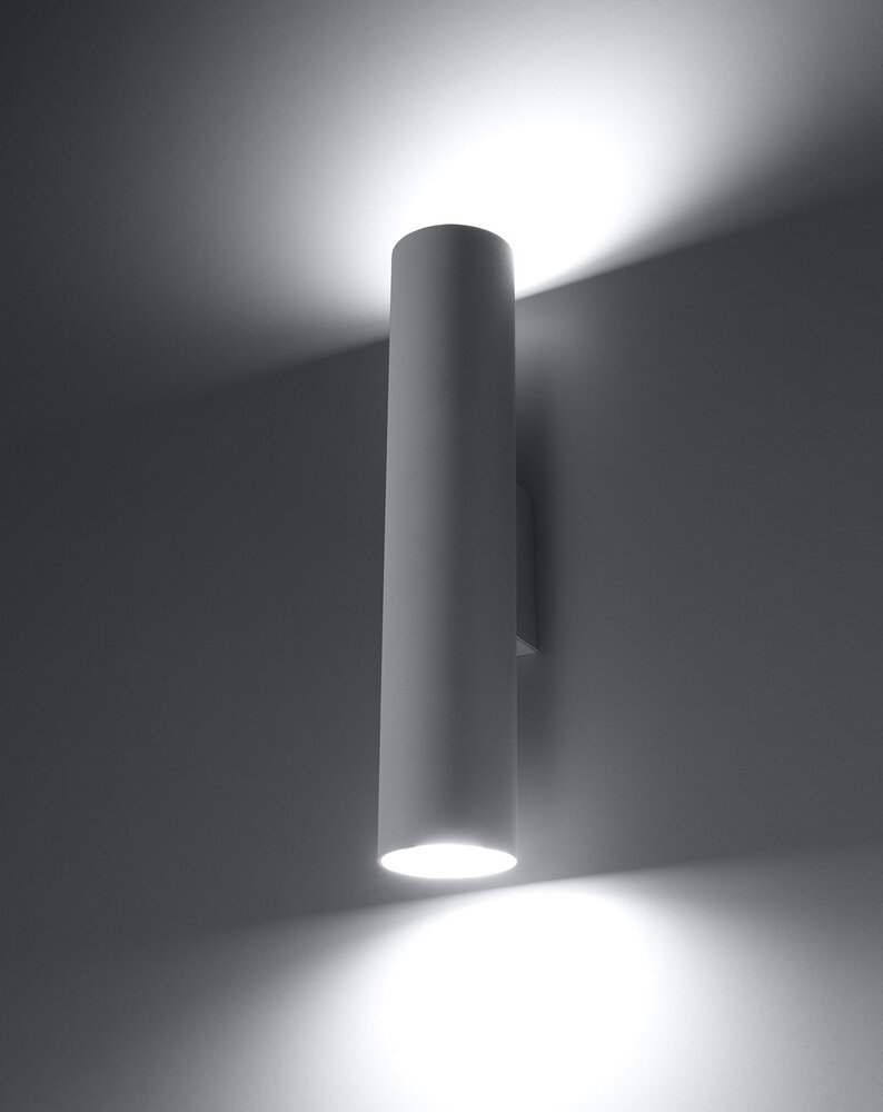 LED Væglampe hvid LAGOS - 1 x GU10 Fatning LED Væglampe hvid LAGOS - 1 x GU10 Fatning