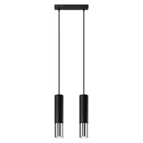 LED Hængelampe sort krom LOOPEZ - 2 x GU10 Fatning