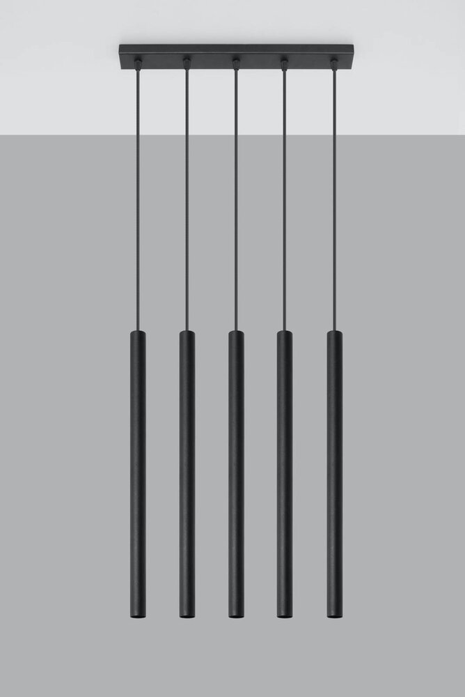 LED Hængelampe sort PASTELO - 5 x G9 Fatning LED Hængelampe sort PASTELO - 5 x G9 Fatning