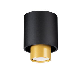 LED Loftsspot sort NESI - 1 x GU10 Fatning